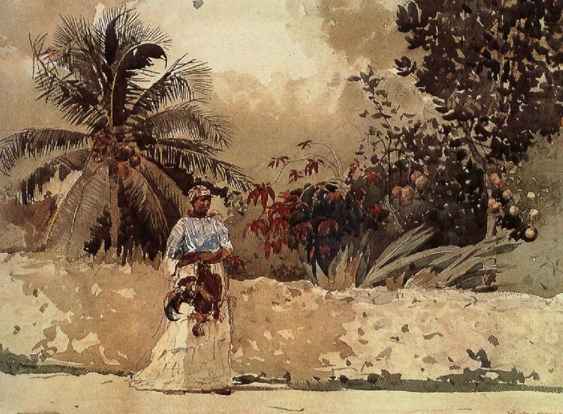 Winslow Homer The way to the market oil painting picture